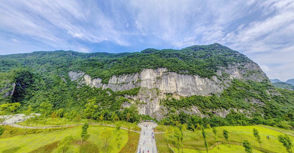 重庆黔江峡谷城-vr全景城市