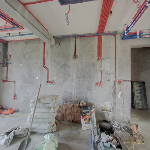 晨旭装饰 联瑞锦苑4-2-1302室水电全景图