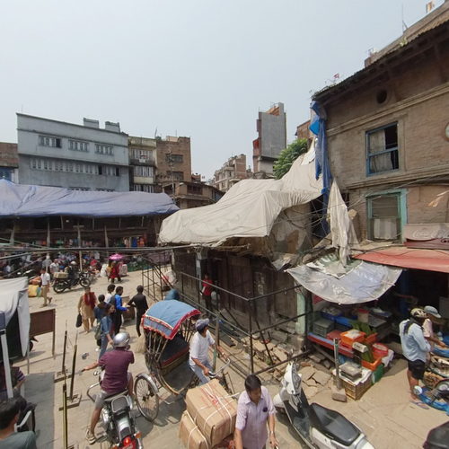 尼泊尔加德满都泰米尔市场