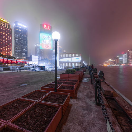上海外滩夜景720VR全景