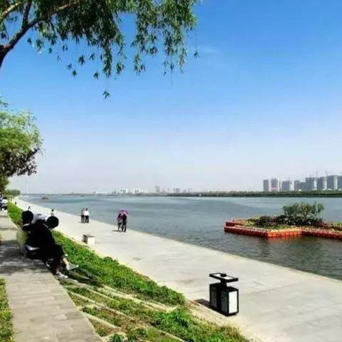 咸阳湖全景图图片
