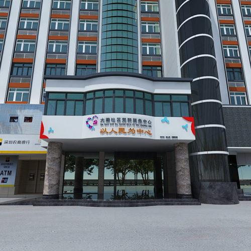 大墈社区广场方案全景图