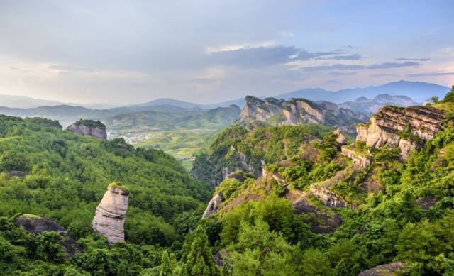 大觉山全景图图片