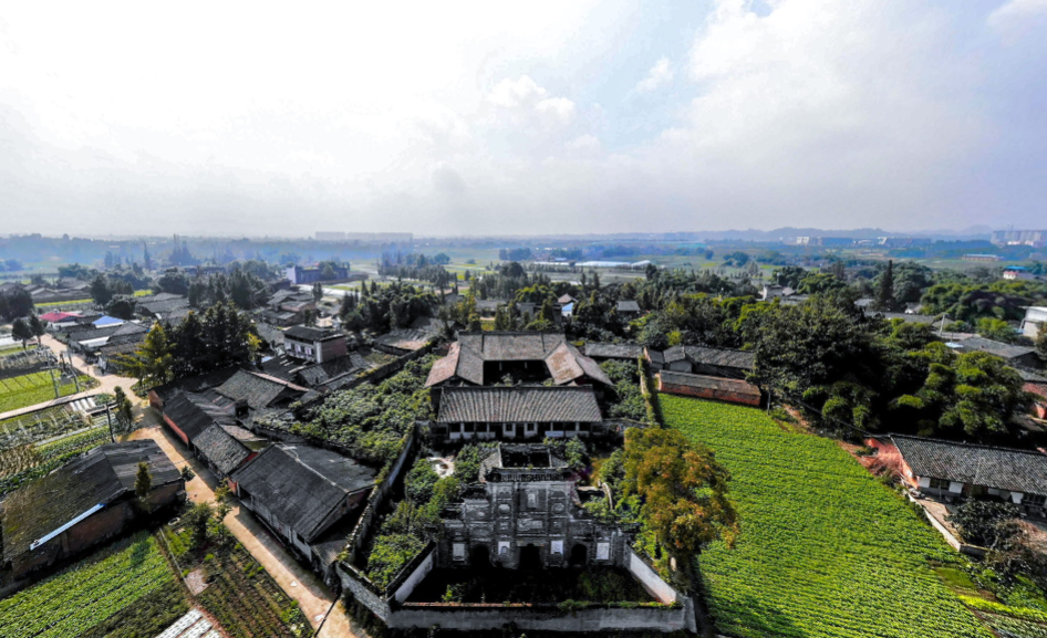 乐山五通桥杨祠堂-vr全景城市
