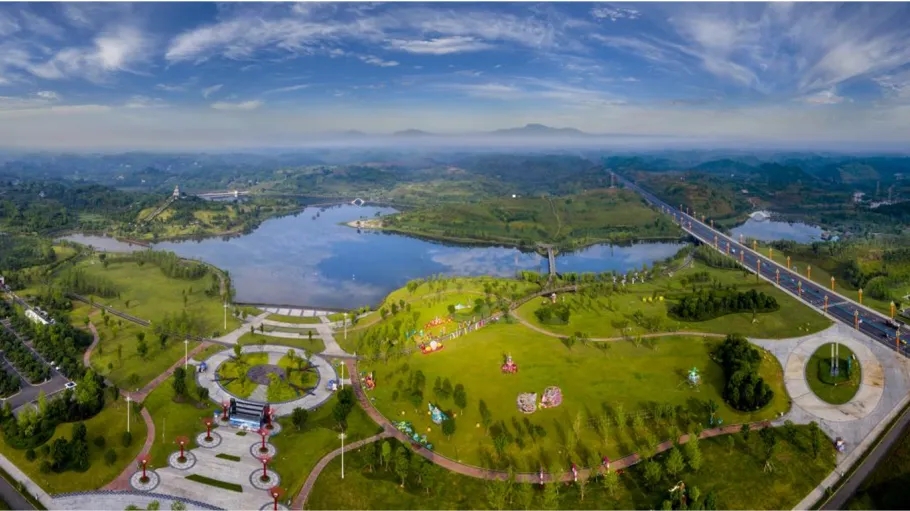 乐山研溪湿地公园-vr全景城市