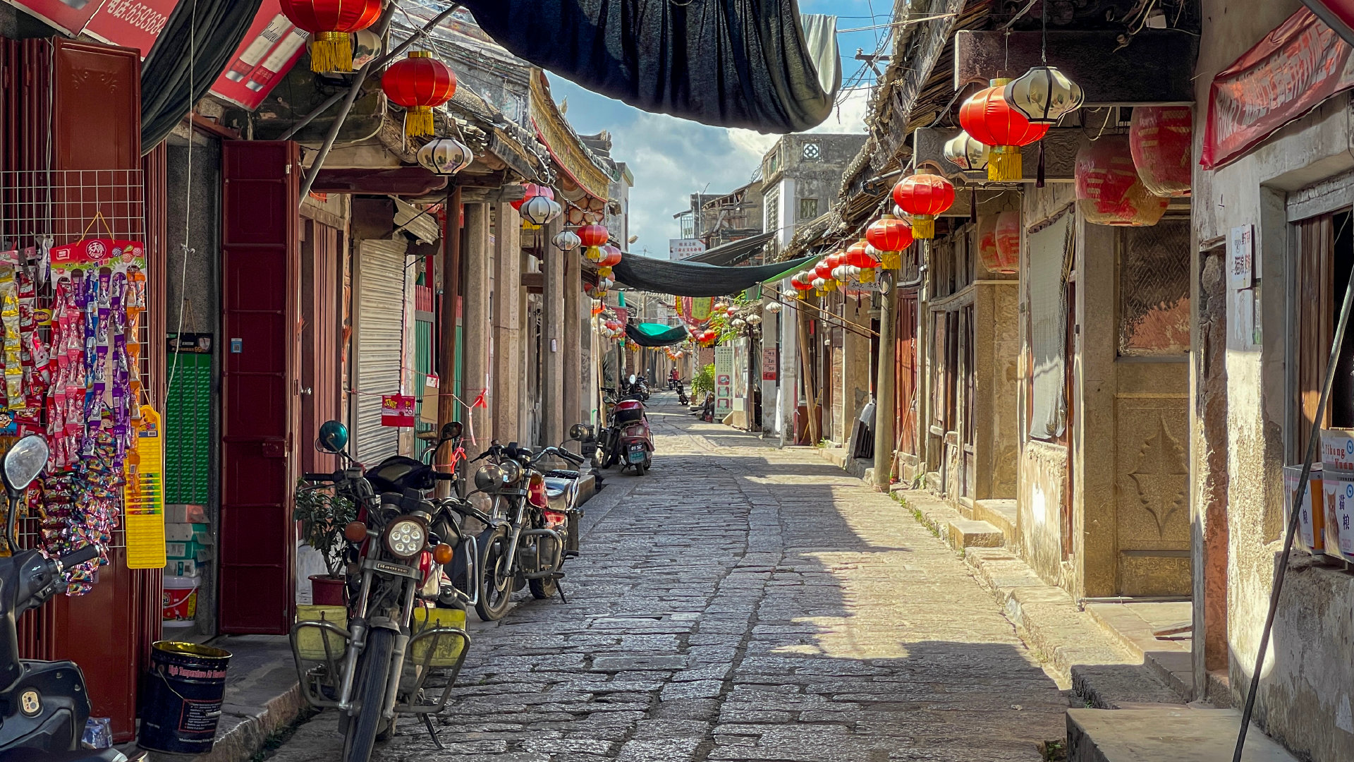 龙湖古寨图片 全景图片